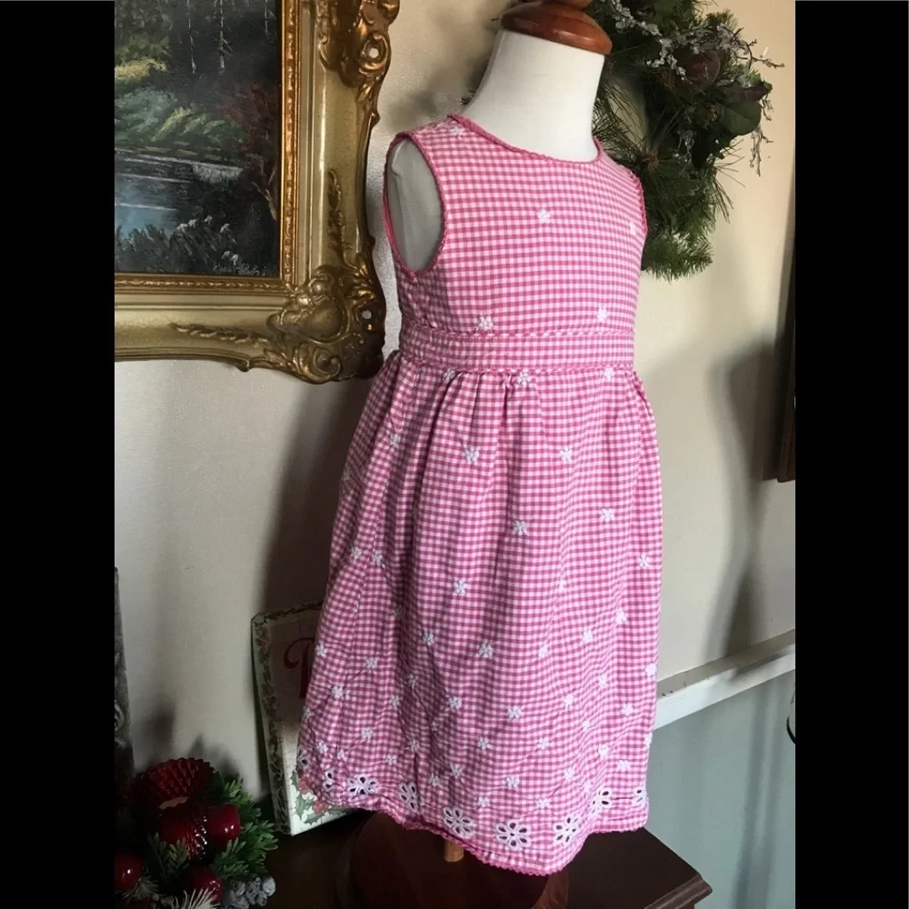 Baby Gap Pink Gingham 2-piece Sleeveless Dress